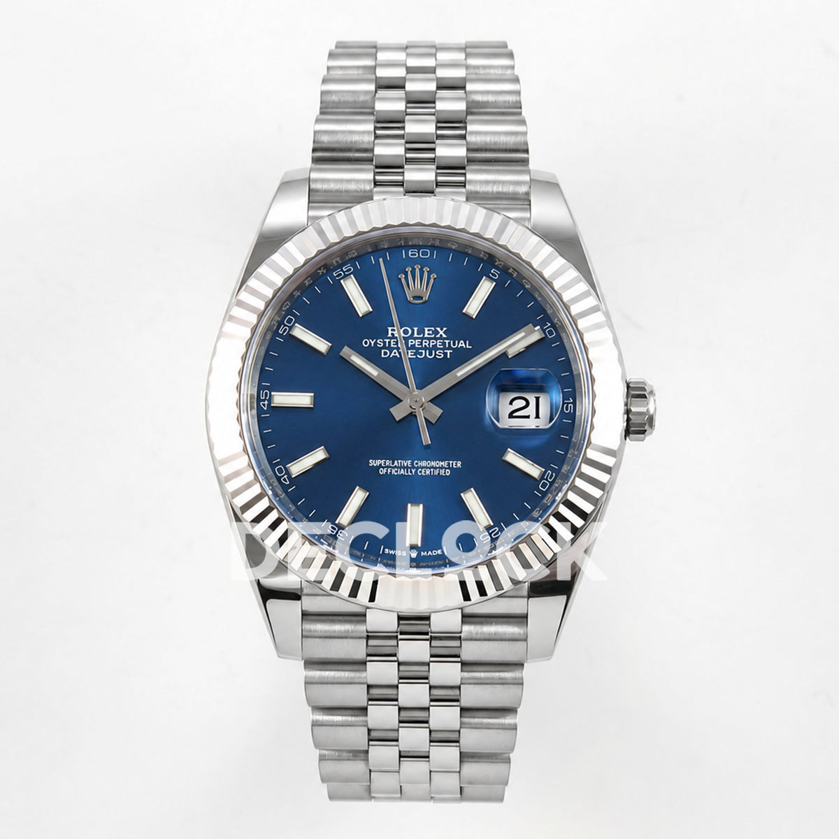 Rolex Datejust 41 126334 Blue Stick Dial Jubilee Clean Plus JH3235 Free Sprung