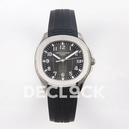 Patek Philippe Aquanaut 5167 SS DDF Gray Dial on Black Rubber Strap DBP330 Super Clone