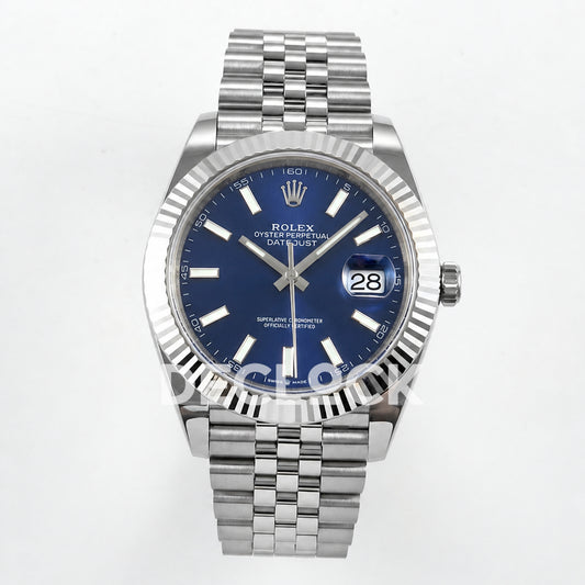 Rolex Datejust 41 126334 Blue Stick Dial Jubilee ERF JH3235 Free Sprung