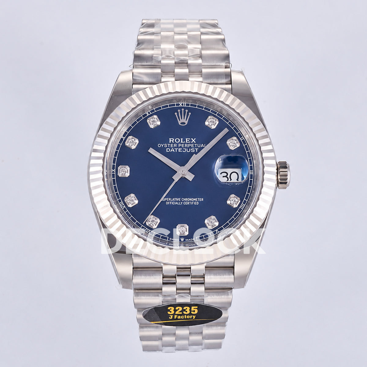 Rolex Datejust 41 126334 Blue Diamond Dial Jubilee JF JH3235 Free Sprung