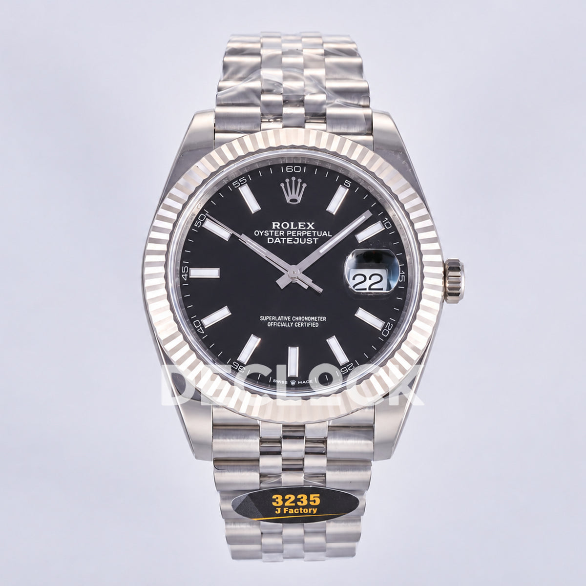 Rolex Datejust 41 126334 Black Stick Dial Jubilee JF JH3235 Free Sprung