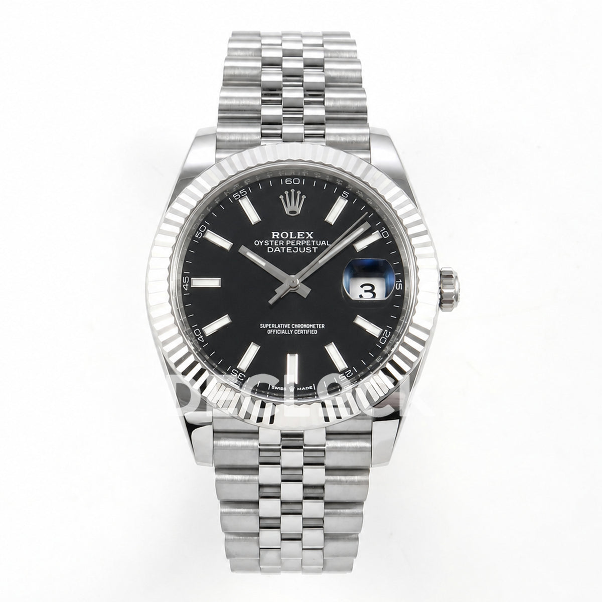 Rolex Datejust 41 126334 Black Stick Dial Jubilee Clean Plus JH3235 Free Sprung