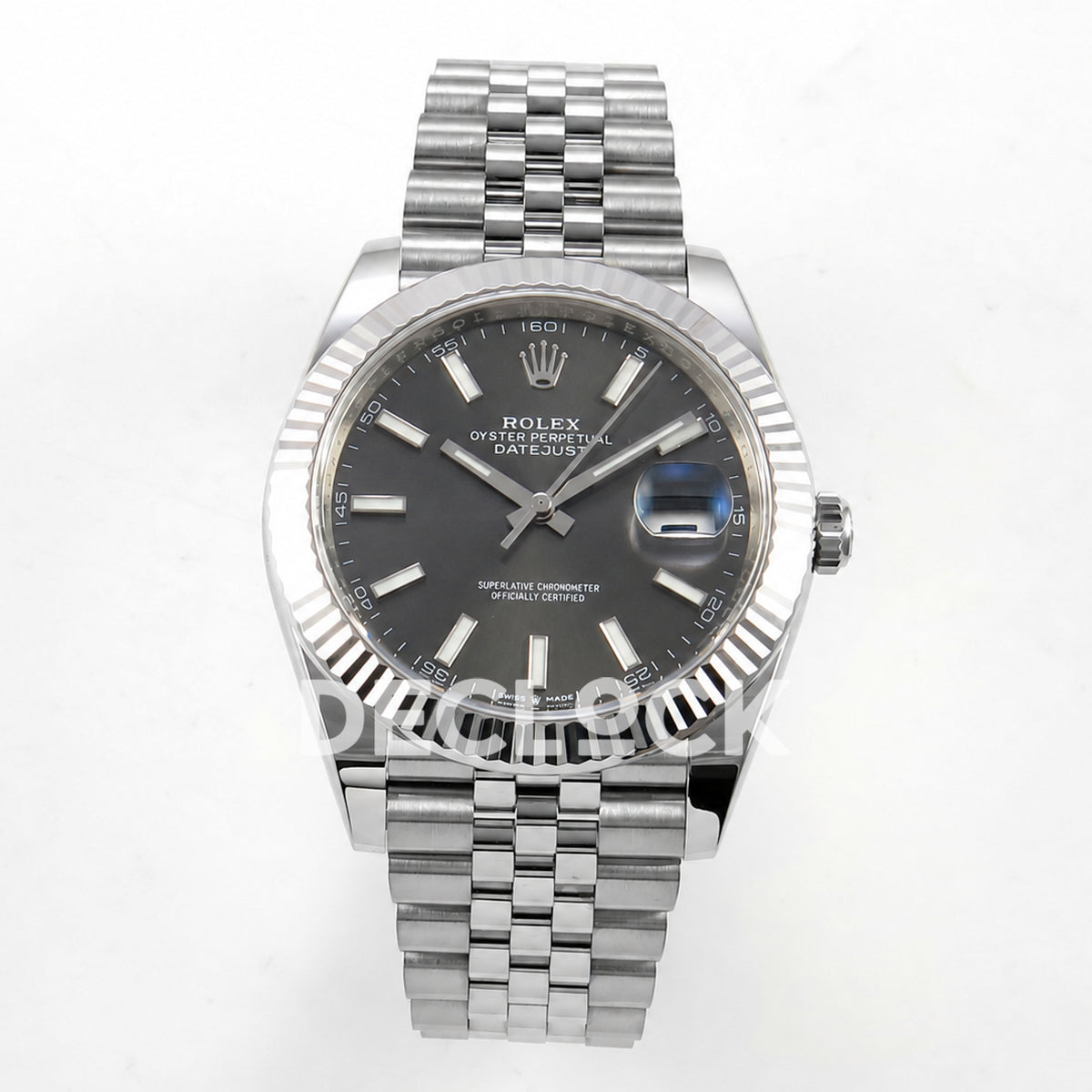 Rolex Datejust 41 126334 Grey Stick Dial Jubilee Clean Plus JH3235 Free Sprung