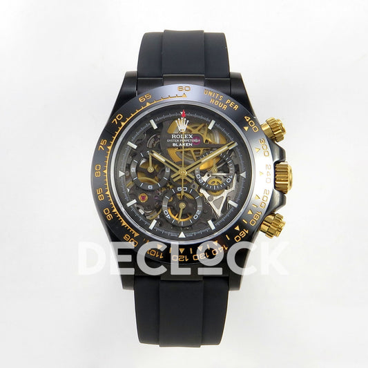 Rolex Daytona Blacken Ceramic Custom PVD SONIC Black Rubber SA4130