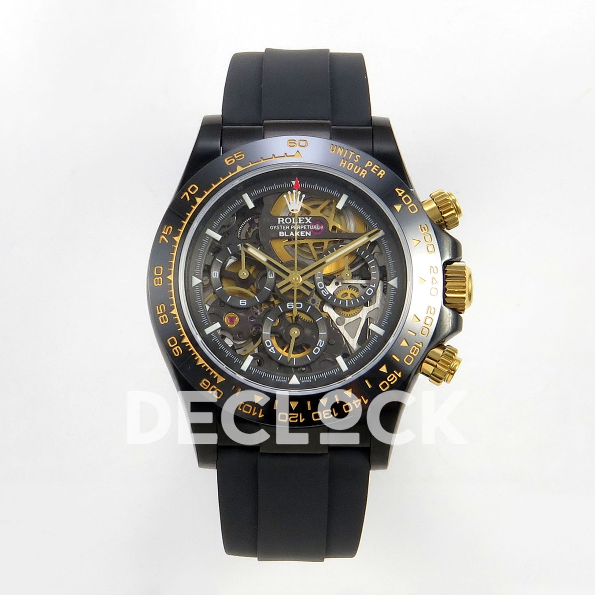 Rolex Daytona Blacken Ceramic Custom PVD SONIC Black Rubber SA4130