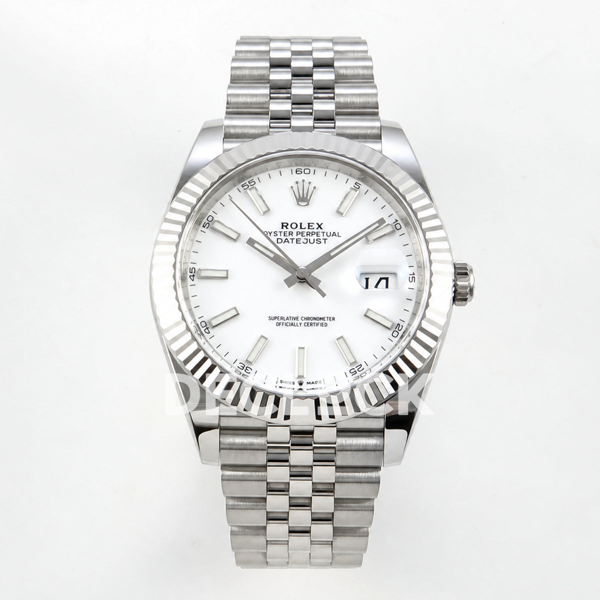 Rolex Datejust 41 126334 White Stick Dial Jubilee Clean Plus JH3235 Free Sprung