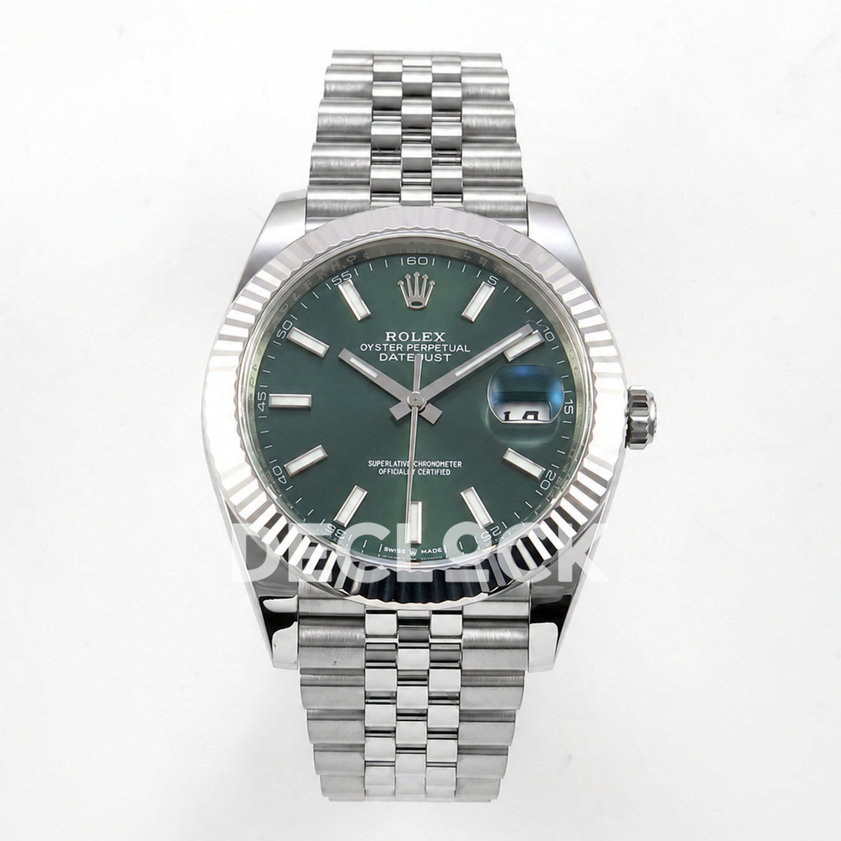 Rolex Datejust 41 126334 Green Stick Dial Jubilee Clean Plus JH3235 Free Sprung