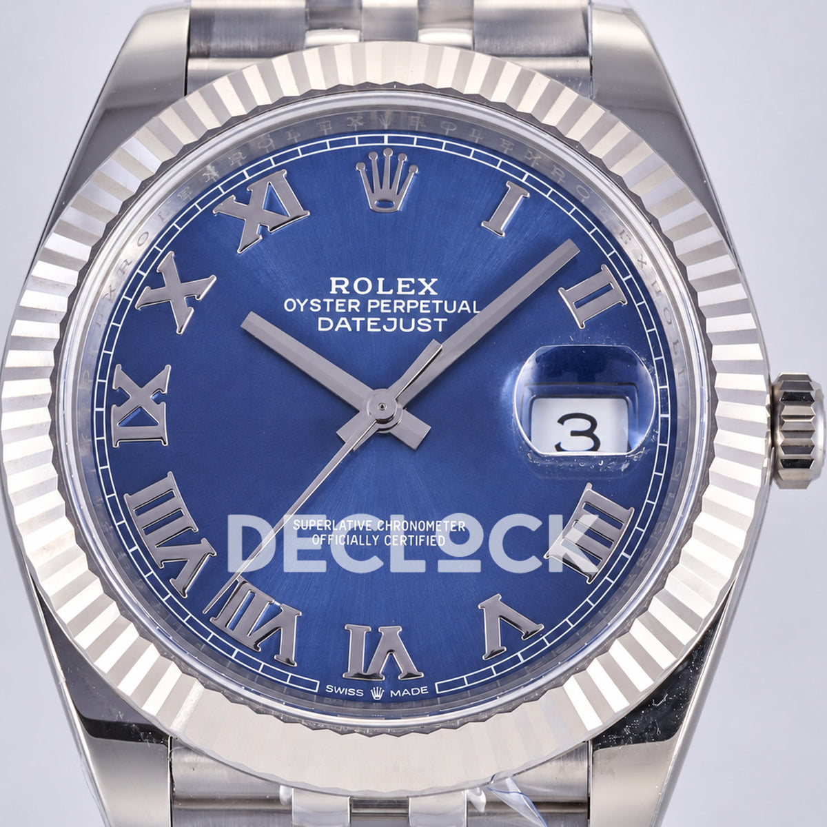 Rolex Datejust 41 126334 Blue Roman Dial Jubilee JF JH3235 Free Sprung