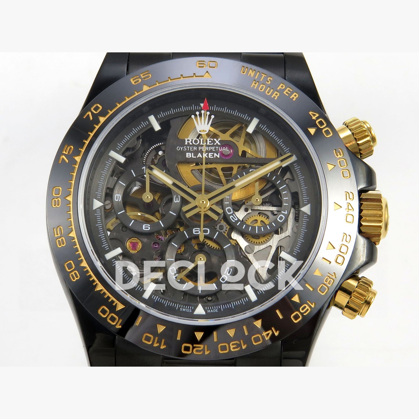 Rolex Daytona Blacken Ceramic Custom PVD SONIC Black Rubber SA4130