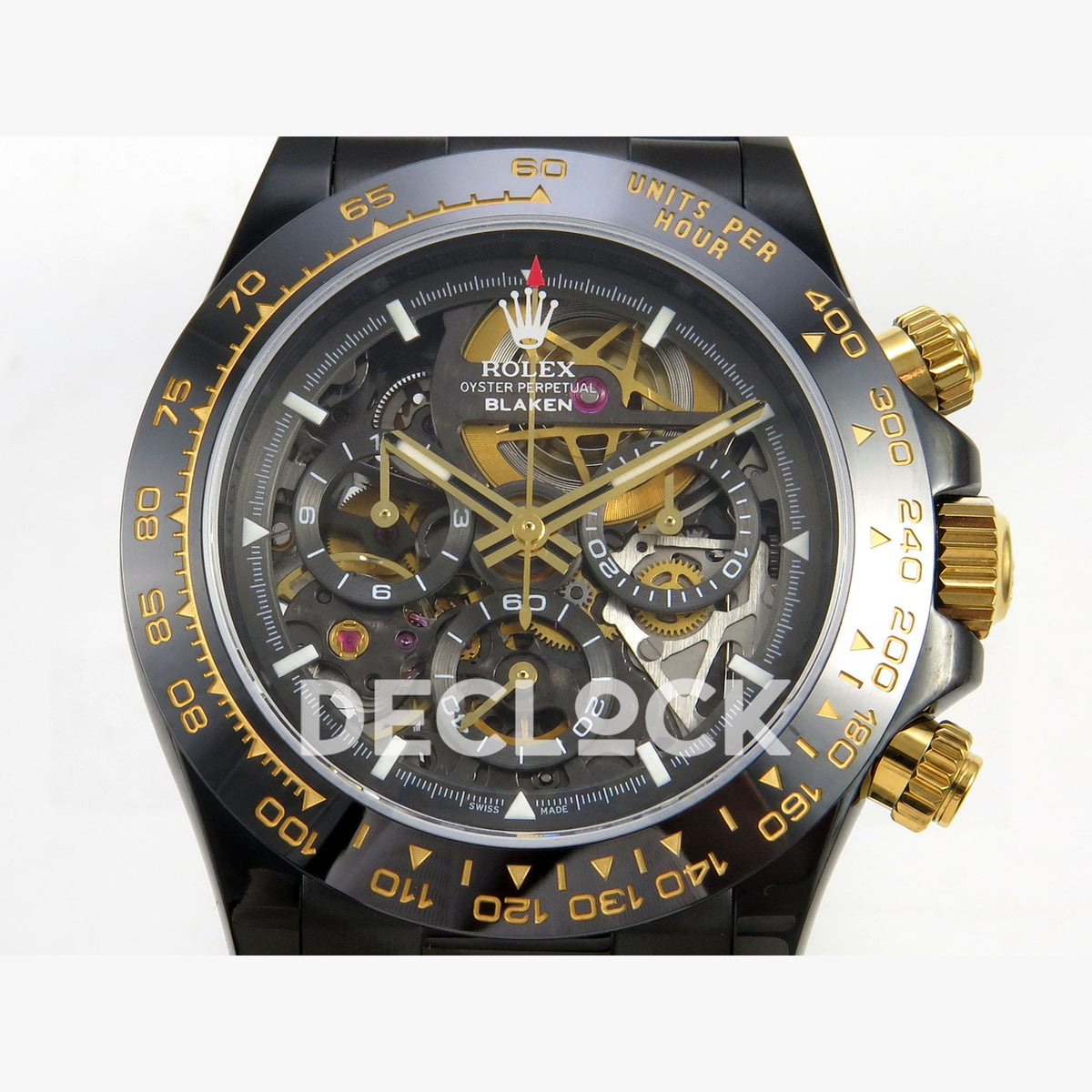 Rolex Daytona Blacken Ceramic Custom PVD SONIC Black Rubber SA4130