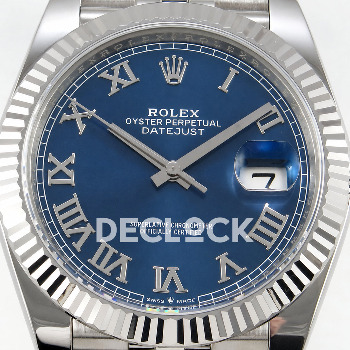 Rolex Datejust 41 126334 Blue Roman Dial Jubilee Clean Plus JH3235 Free Sprung