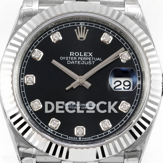 Rolex Datejust 41 126334 Black Diamond Dial Jubilee VSF VS3235 V2