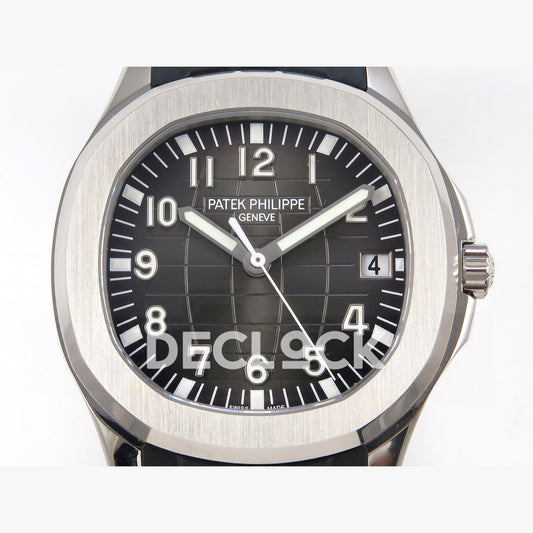 Patek Philippe Aquanaut 5167 SS DDF Gray Dial on Black Rubber Strap DBP330 Super Clone