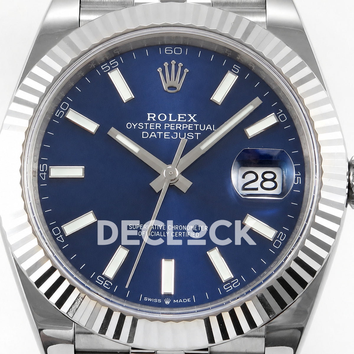Rolex Datejust 41 126334 Blue Stick Dial Jubilee ERF JH3235 Free Sprung