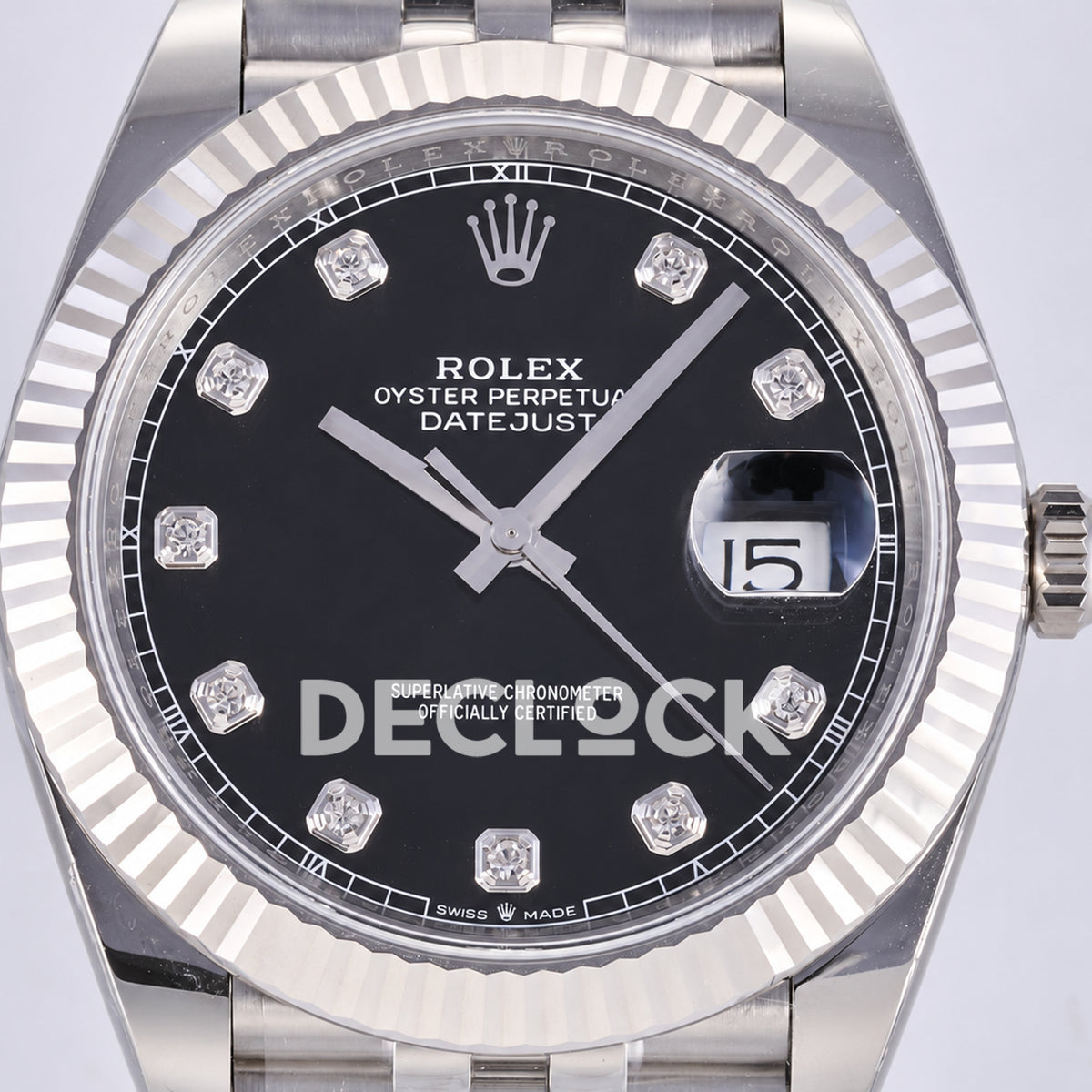 Rolex Datejust 41 126334 Black Diamond Dial Jubilee JF JH3235 Free Sprung