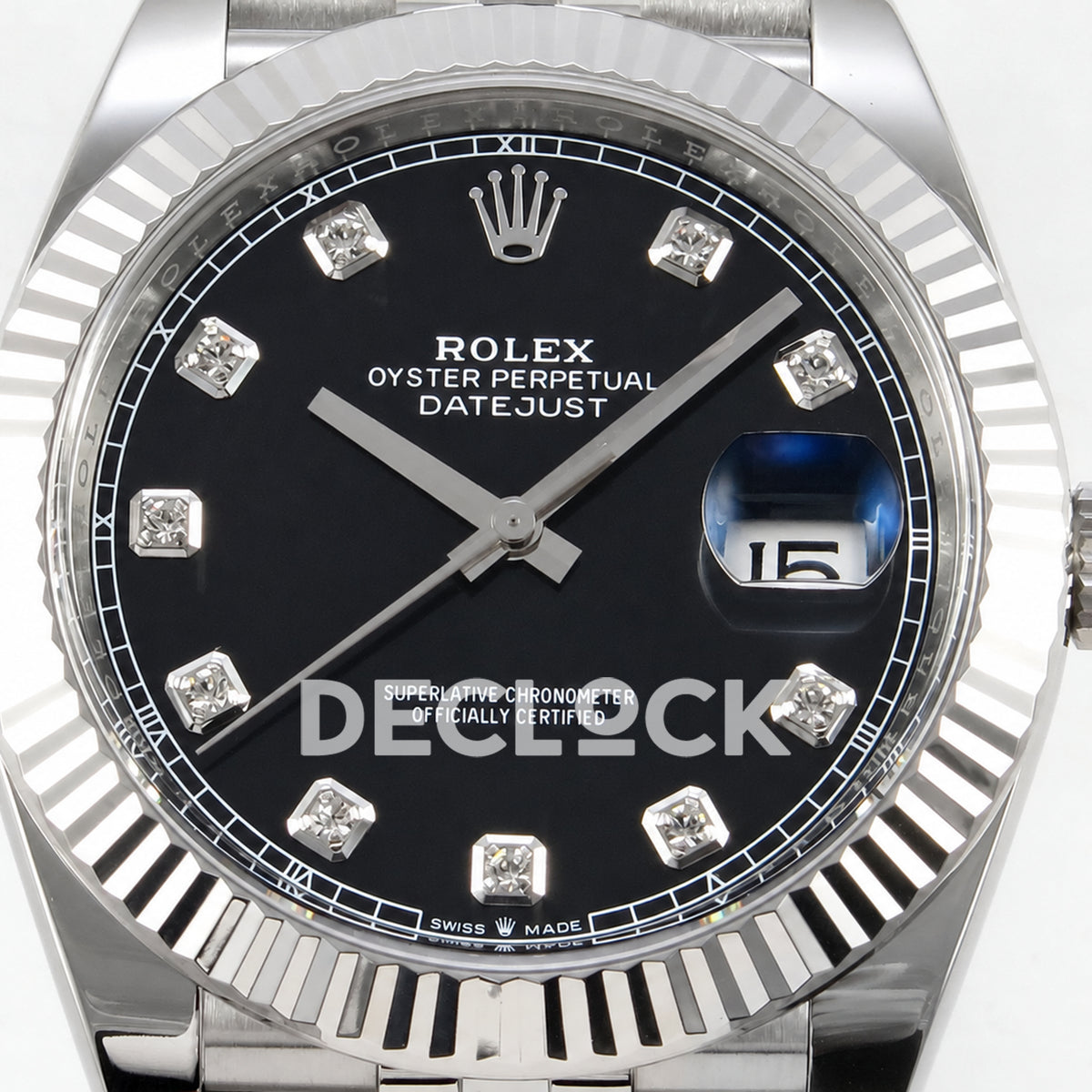 Rolex Datejust 41 126334 Black Diamond Dial Jubilee Clean Plus JH3235 Free Sprung