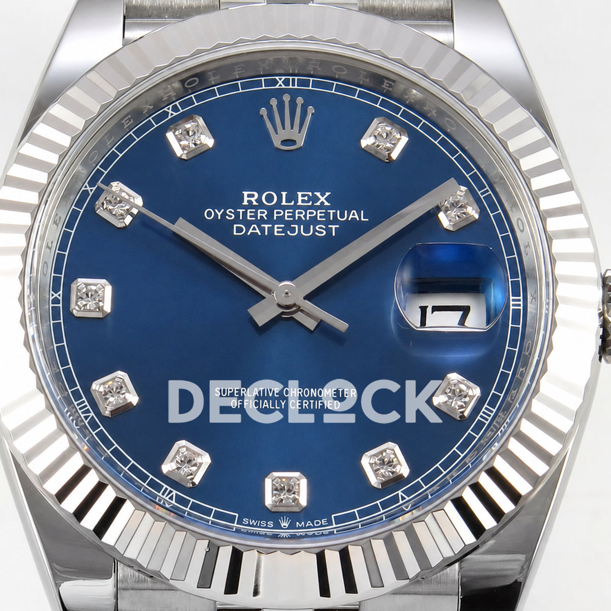 Rolex Datejust 41 126334 Blue Diamond Dial Jubilee Clean Plus JH3235 Free Sprung