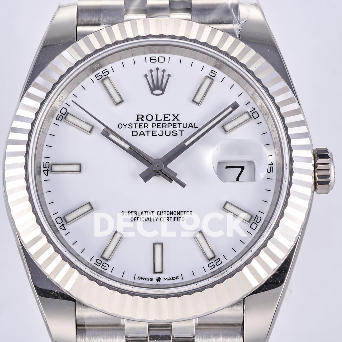 Rolex Datejust 41 126334 White Stick Dial Jubilee JF JH3235 Free Sprung