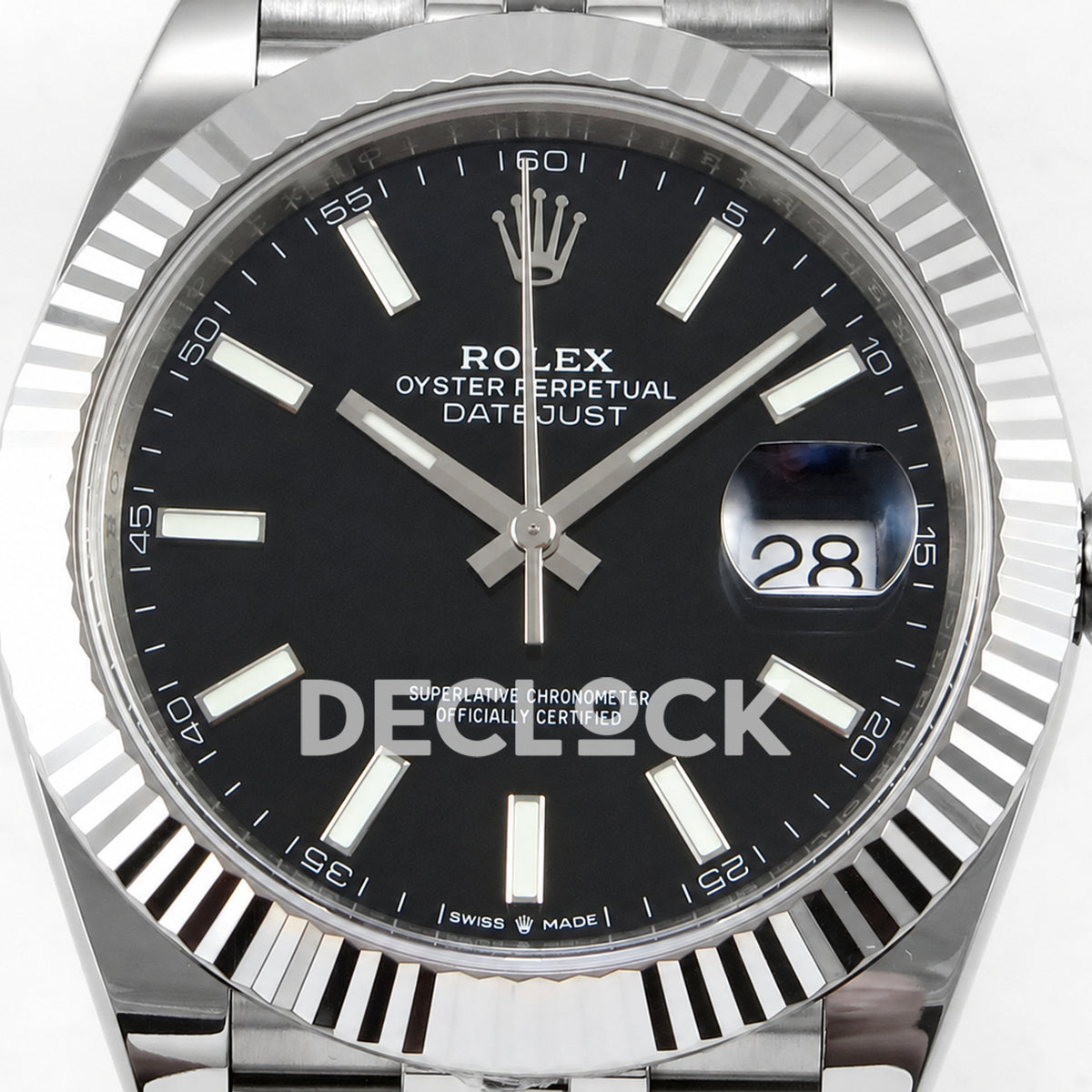 Rolex Datejust 41 126334 Black Stick Dial Jubilee ERF JH3235 Free Sprung