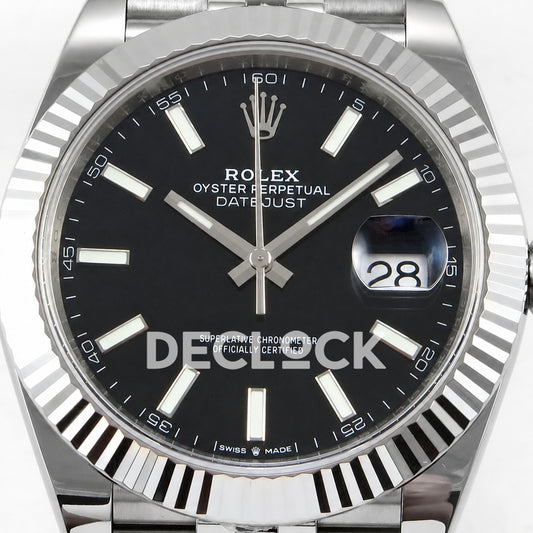 Rolex Datejust 41 126334 Black Stick Dial Jubilee ERF JH3235 Free Sprung