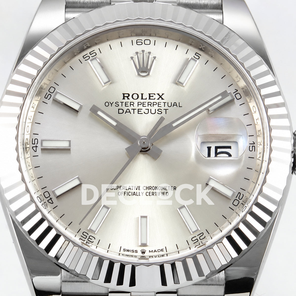 Rolex Datejust 41 126334 Silver Stick Dial Jubilee Clean Plus JH3235 Free Sprung