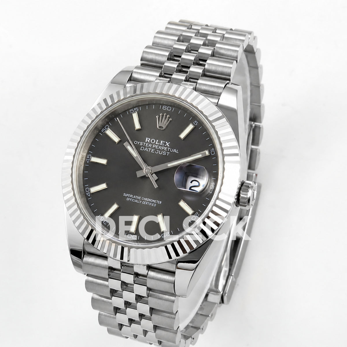 Rolex Datejust 41 126334 Grey Stick Dial Jubilee ERF JH3235 Free Sprung
