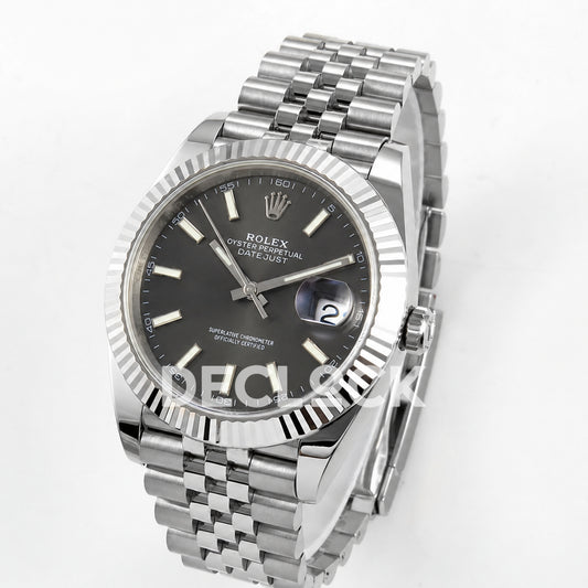 Rolex Datejust 41 126334 Grey Stick Dial Jubilee ERF JH3235 Free Sprung