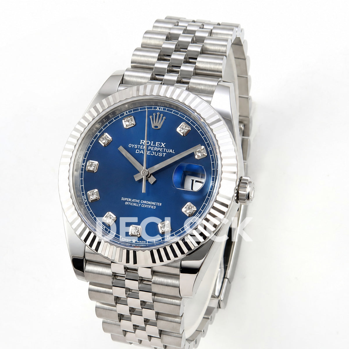 Rolex Datejust 41 126334 Blue Diamond Dial Jubilee Clean Plus JH3235 Free Sprung