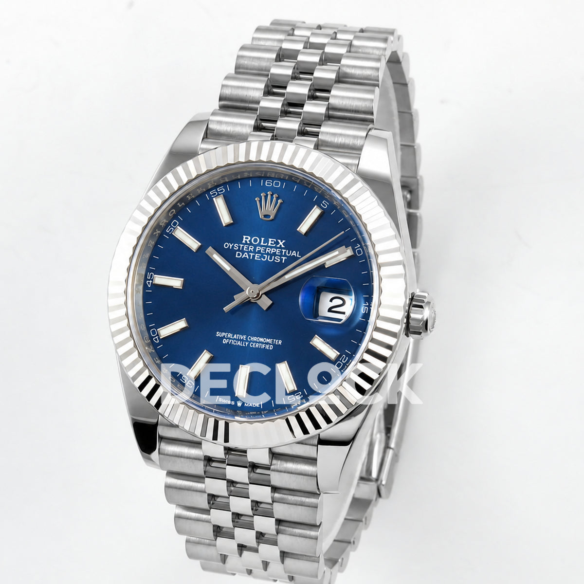 Rolex Datejust 41 126334 Blue Stick Dial Jubilee Clean Plus JH3235 Free Sprung