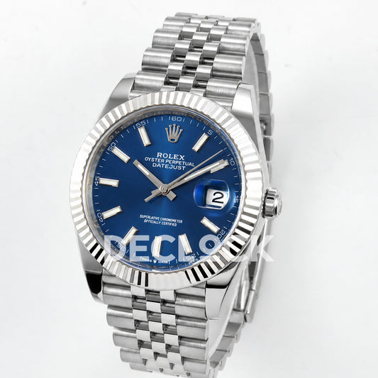 Rolex Datejust 41 126334 Blue Stick Dial Jubilee Clean Plus JH3235 Free Sprung