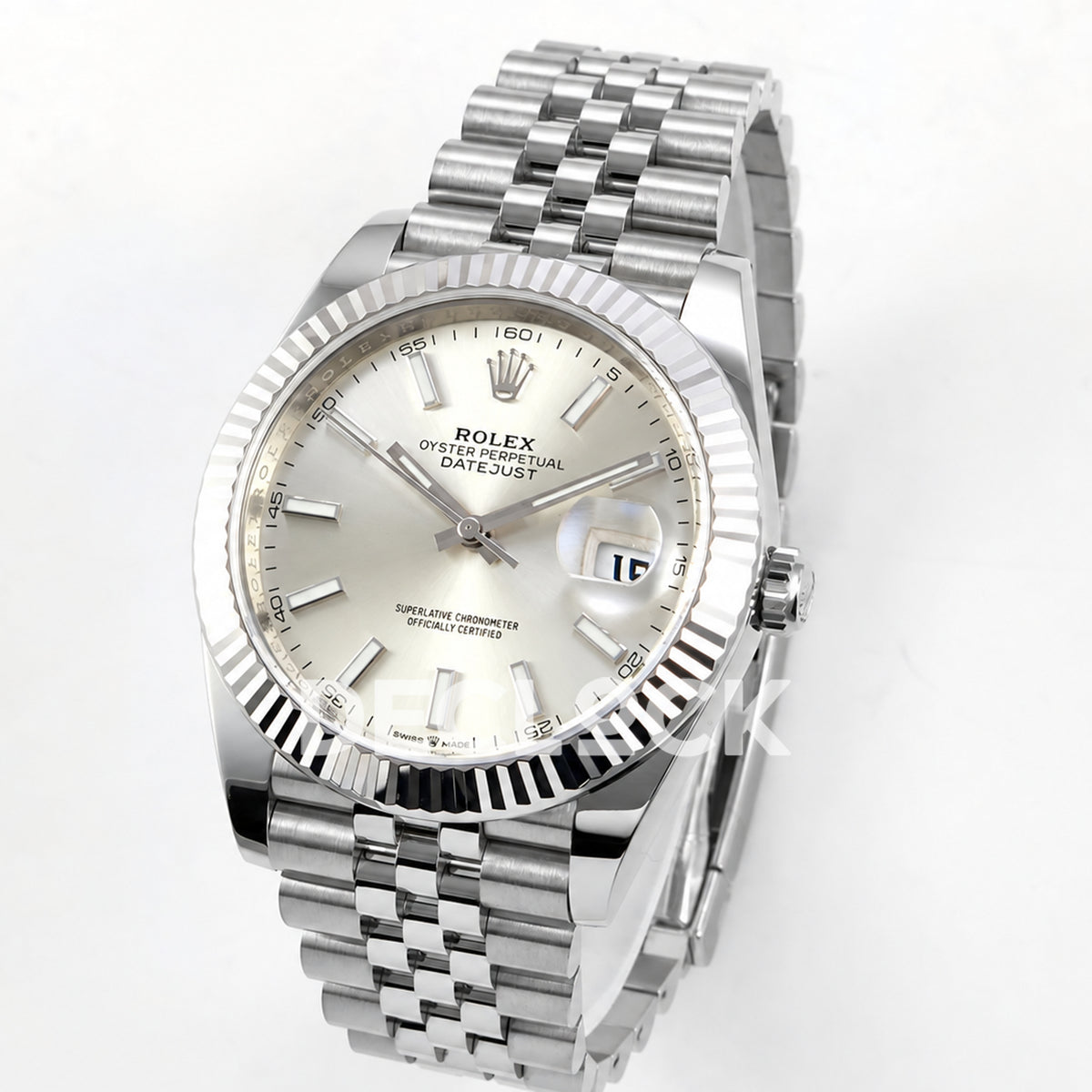 Rolex Datejust 41 126334 Silver Stick Dial Jubilee Clean Plus JH3235 Free Sprung