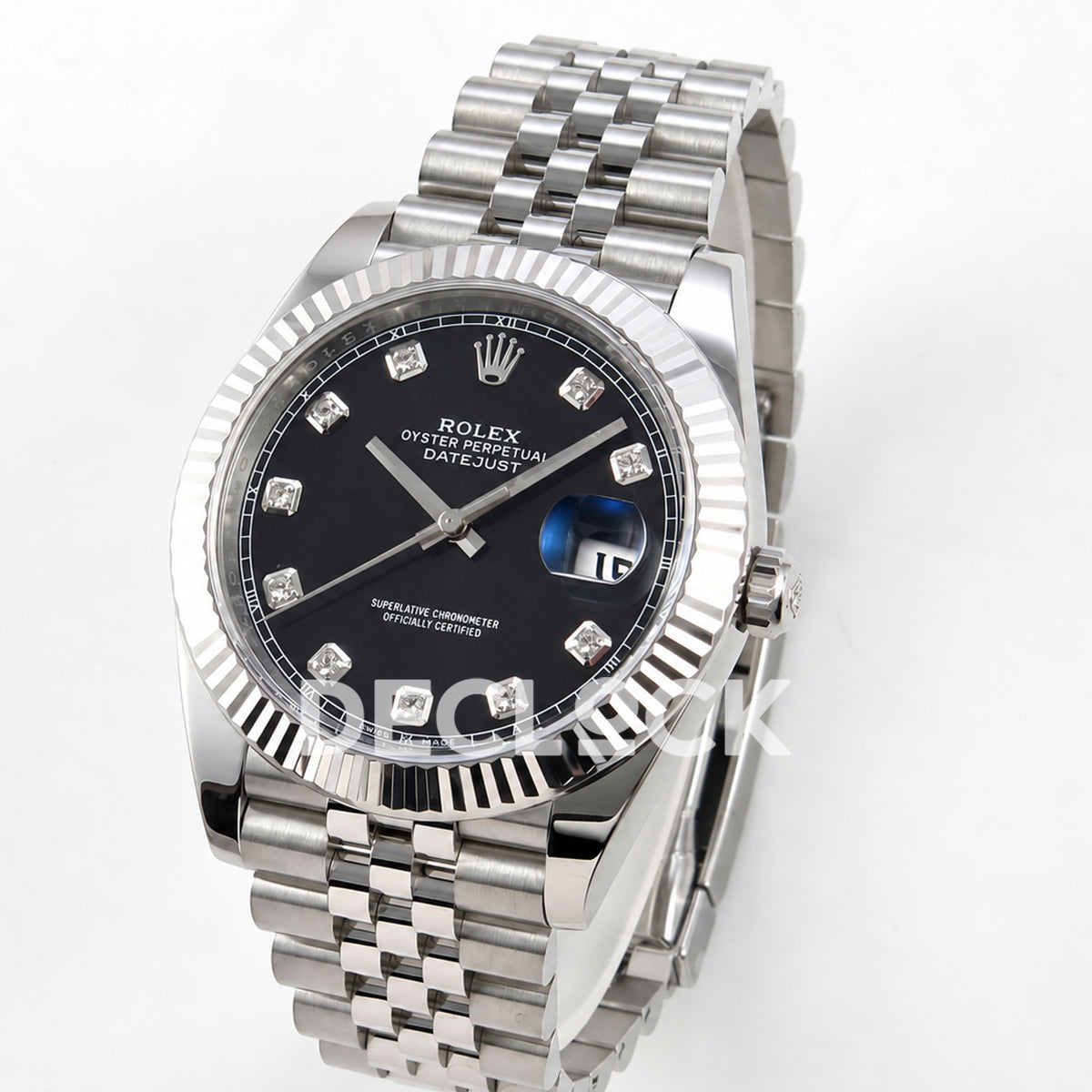 Rolex Datejust 41 126334 Black Diamond Dial Jubilee Clean Plus JH3235 Free Sprung