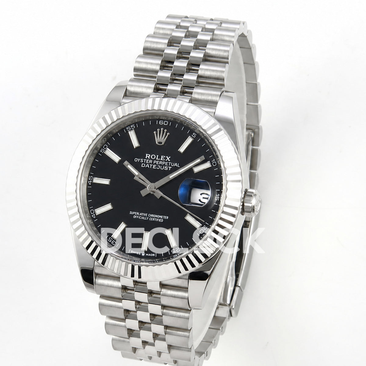 Rolex Datejust 41 126334 Black Stick Dial Jubilee Clean Plus JH3235 Free Sprung