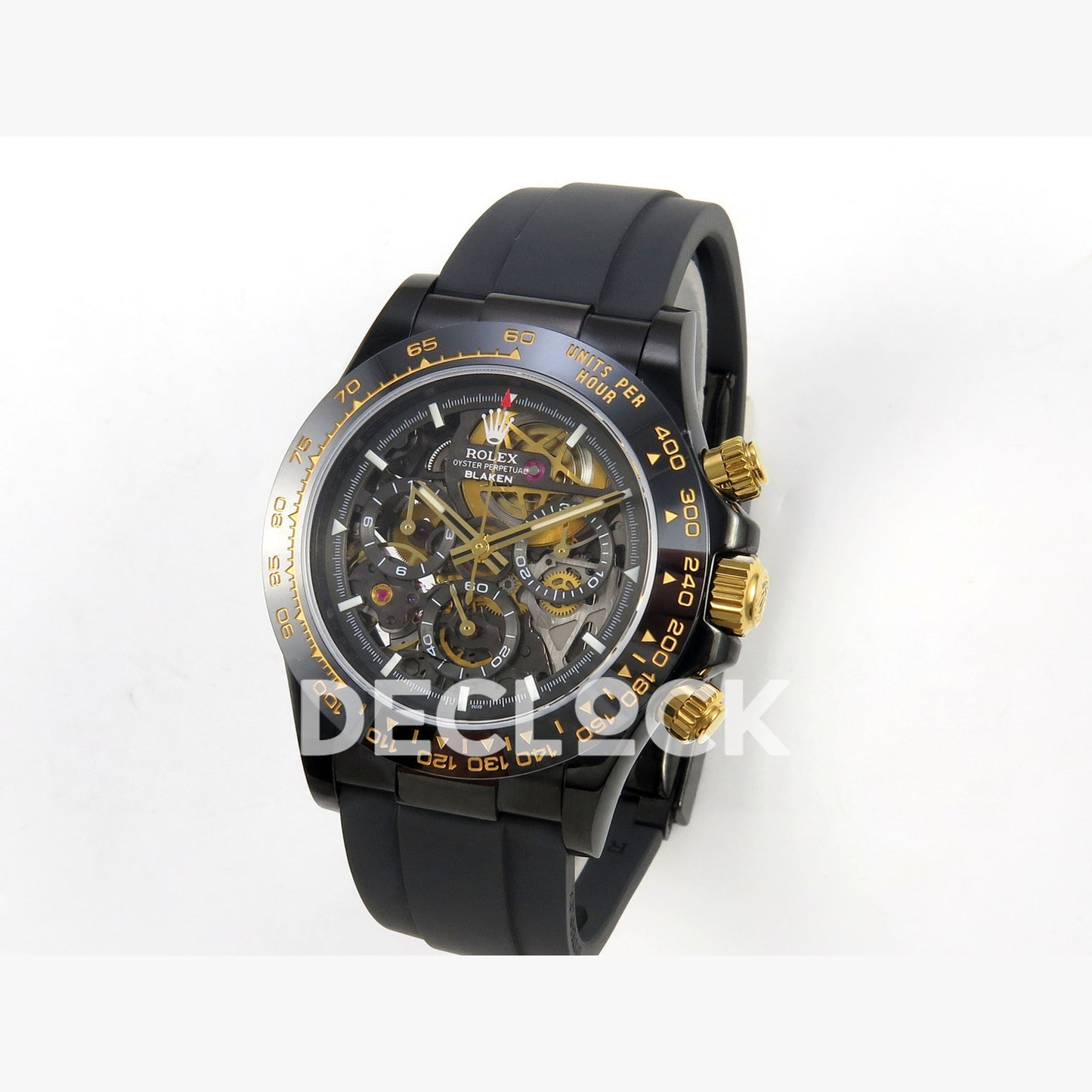 Rolex Daytona Blacken Ceramic Custom PVD SONIC Black Rubber SA4130