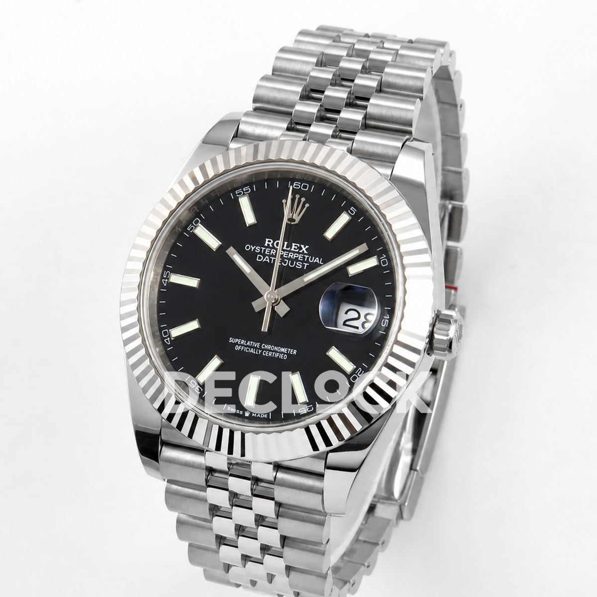 Rolex Datejust 41 126334 Black Stick Dial Jubilee ERF JH3235 Free Sprung