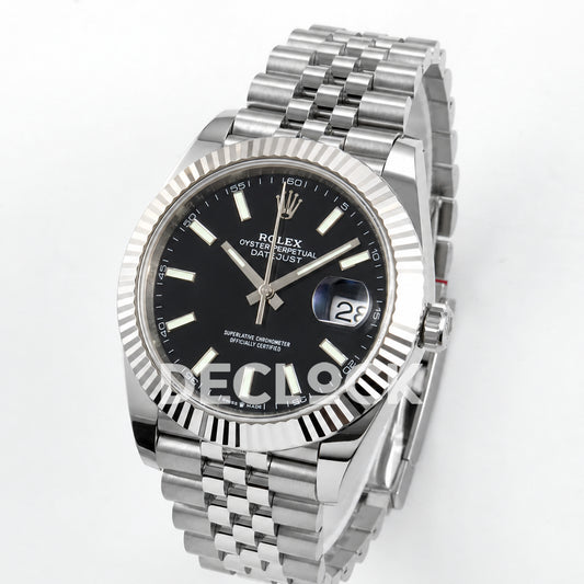 Rolex Datejust 41 126334 Black Stick Dial Jubilee ERF JH3235 Free Sprung