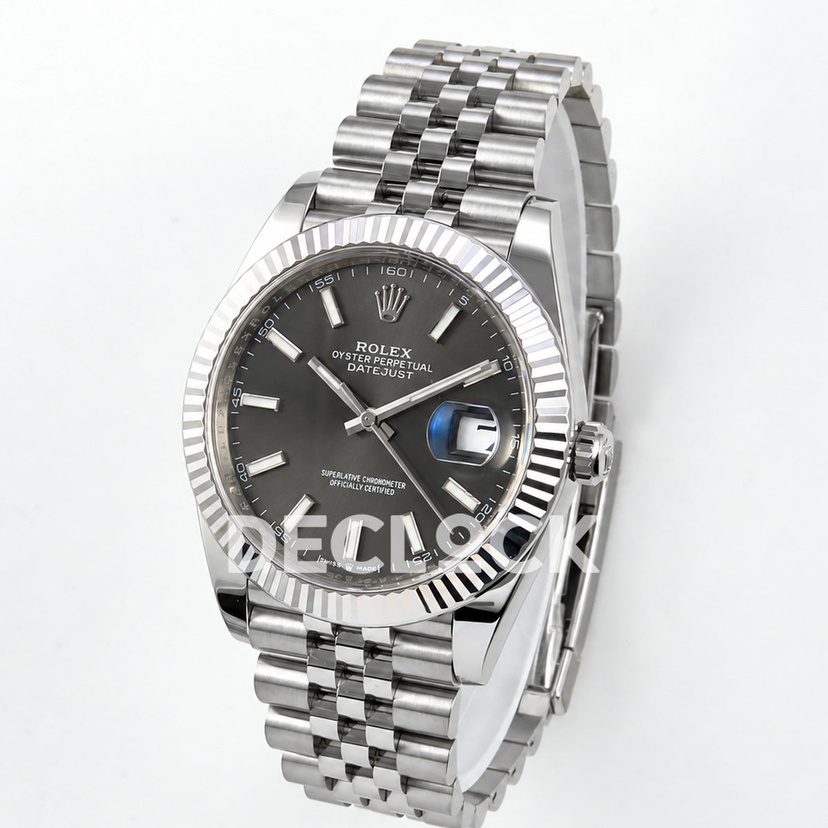 Rolex Datejust 41 126334 Grey Stick Dial Jubilee Clean Plus JH3235 Free Sprung