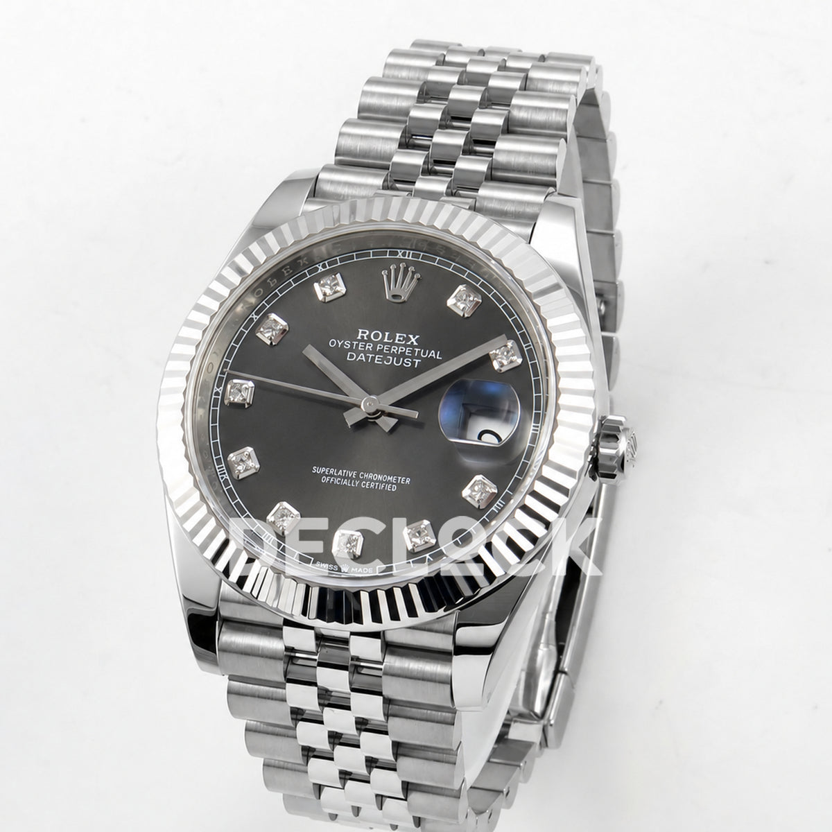 Rolex Datejust 41 126334 Grey Diamond Dial Jubilee Clean Plus JH3235 Free Sprung