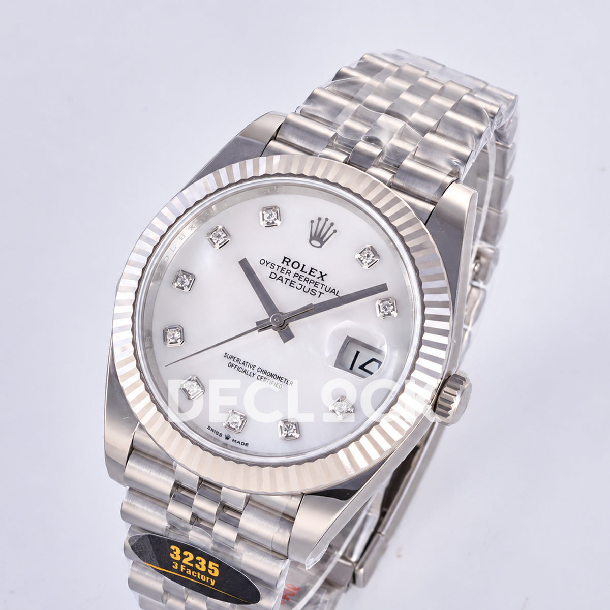 Rolex Datejust 41 126334 White Diamond Dial Jubilee JF JH3235 Free Sprung