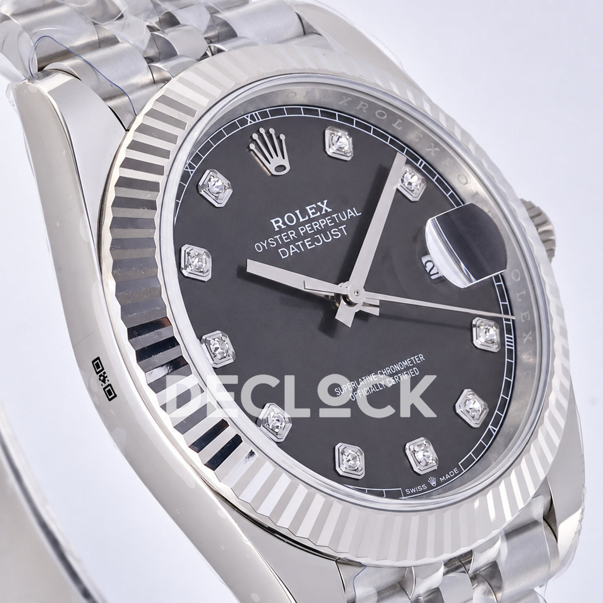 Rolex Datejust 41 126334 Grey Diamond Dial Jubilee JF JH3235 Free Sprung