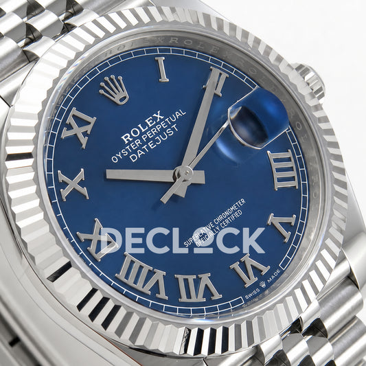Rolex Datejust 41 126334 Blue Roman Dial Jubilee Clean Plus JH3235 Free Sprung