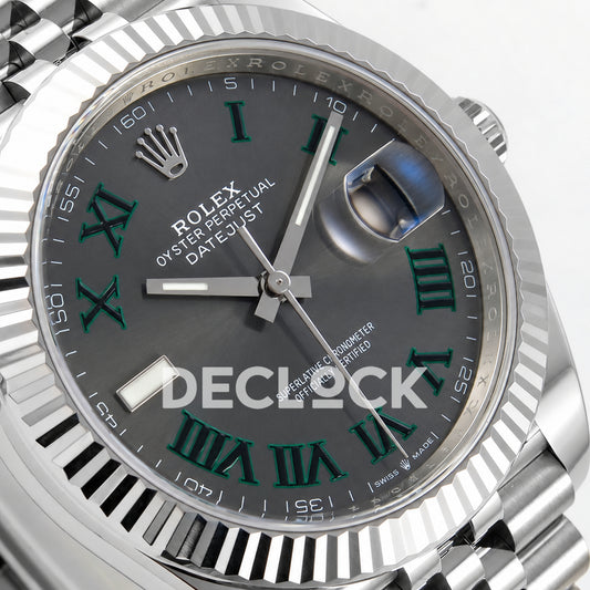 Rolex Datejust 41 126334 Wimbledon Jubilee Clean Plus JH3235 Free Sprung