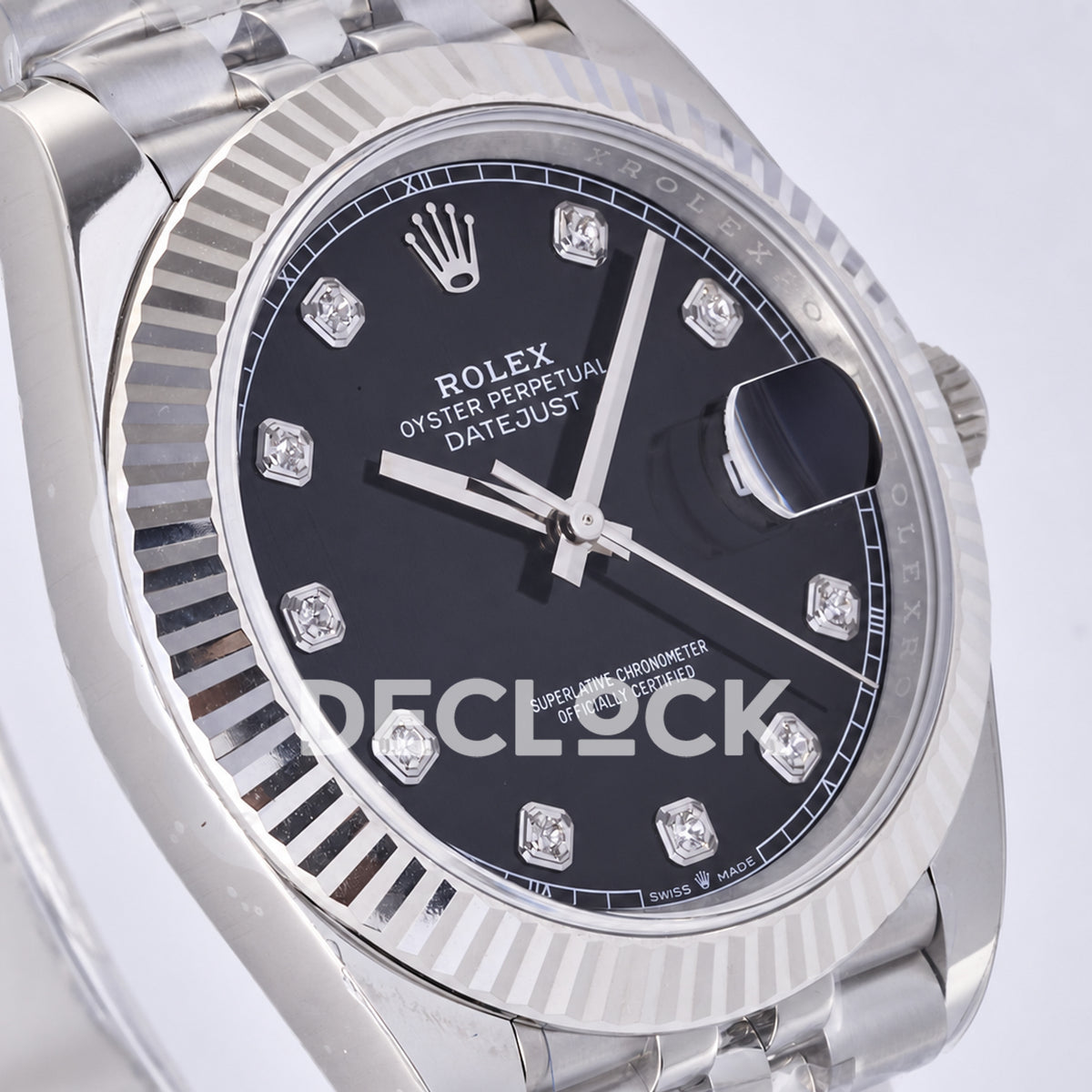 Rolex Datejust 41 126334 Black Diamond Dial Jubilee JF JH3235 Free Sprung