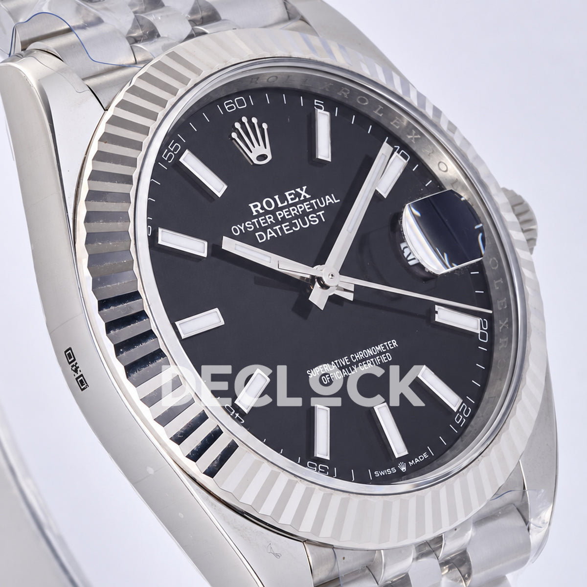 Rolex Datejust 41 126334 Black Stick Dial Jubilee JF JH3235 Free Sprung