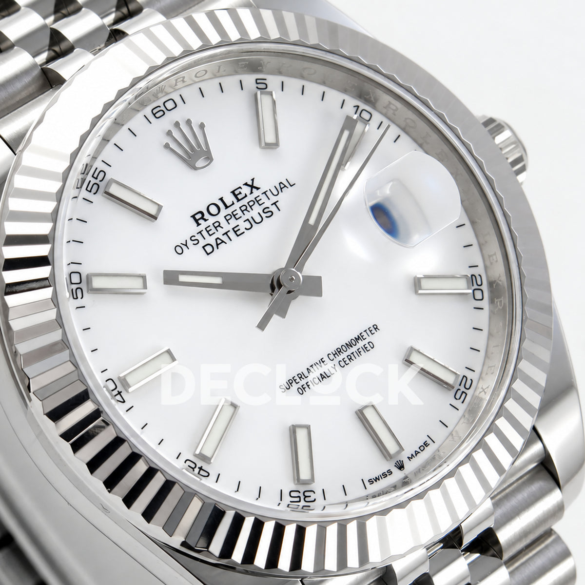 Rolex Datejust 41 126334 White Stick Dial Jubilee Clean Plus JH3235 Free Sprung