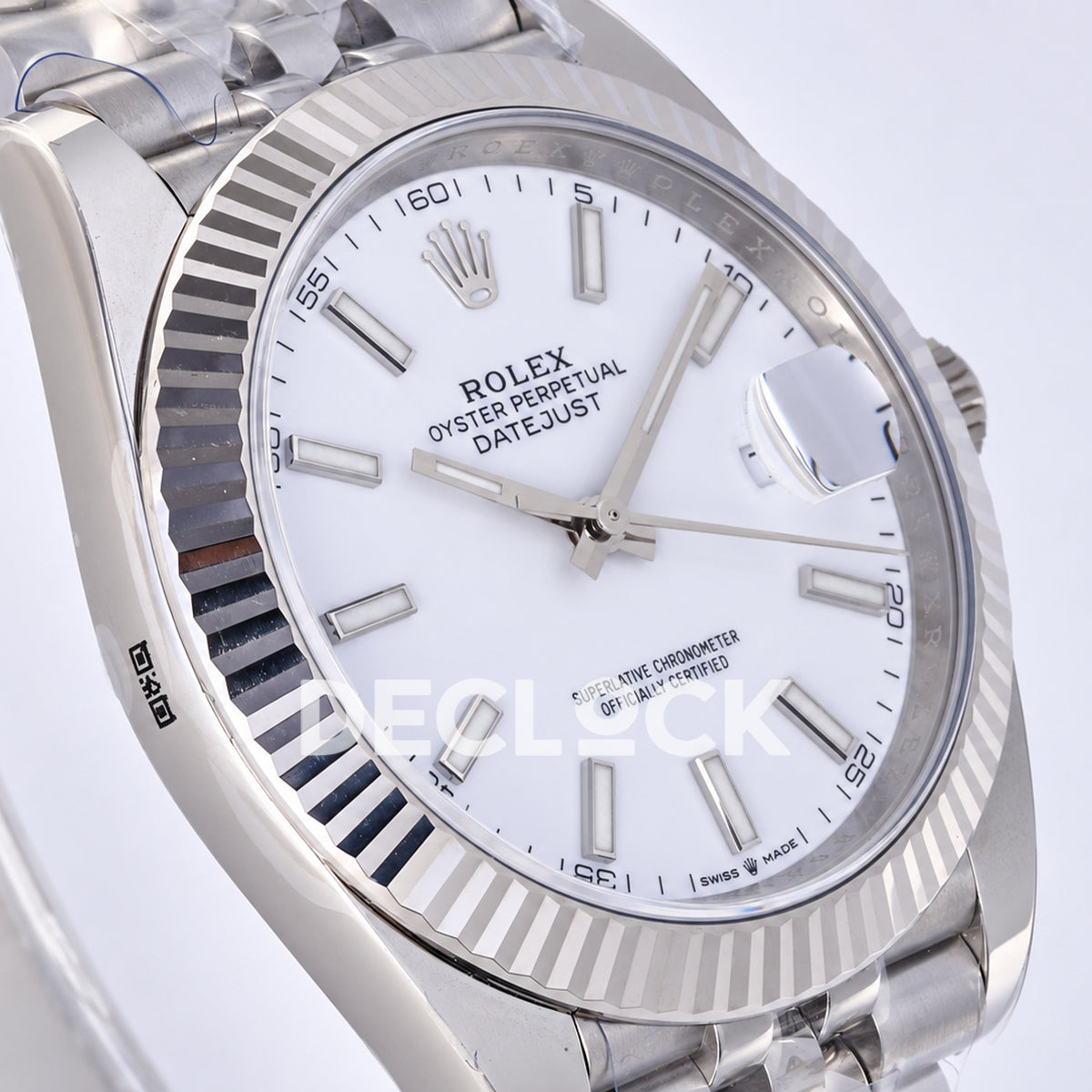 Rolex Datejust 41 126334 White Stick Dial Jubilee JF JH3235 Free Sprung
