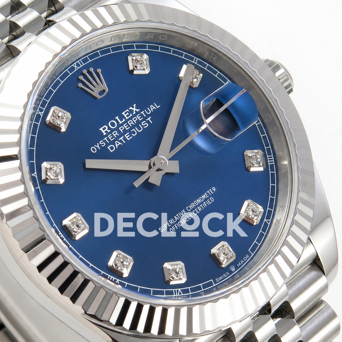 Rolex Datejust 41 126334 Blue Diamond Dial Jubilee Clean Plus JH3235 Free Sprung