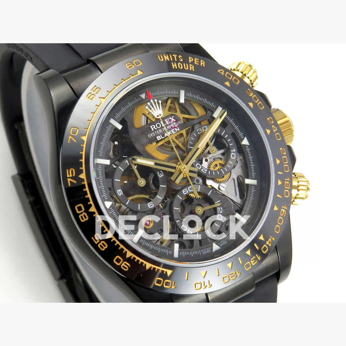 Rolex Daytona Blacken Ceramic Custom PVD SONIC Black Rubber SA4130