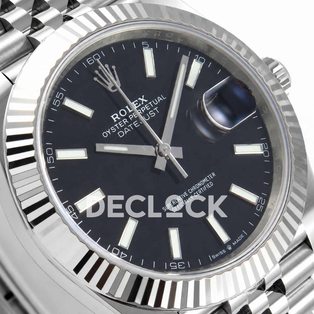 Rolex Datejust 41 126334 Black Stick Dial Jubilee ERF JH3235 Free Sprung