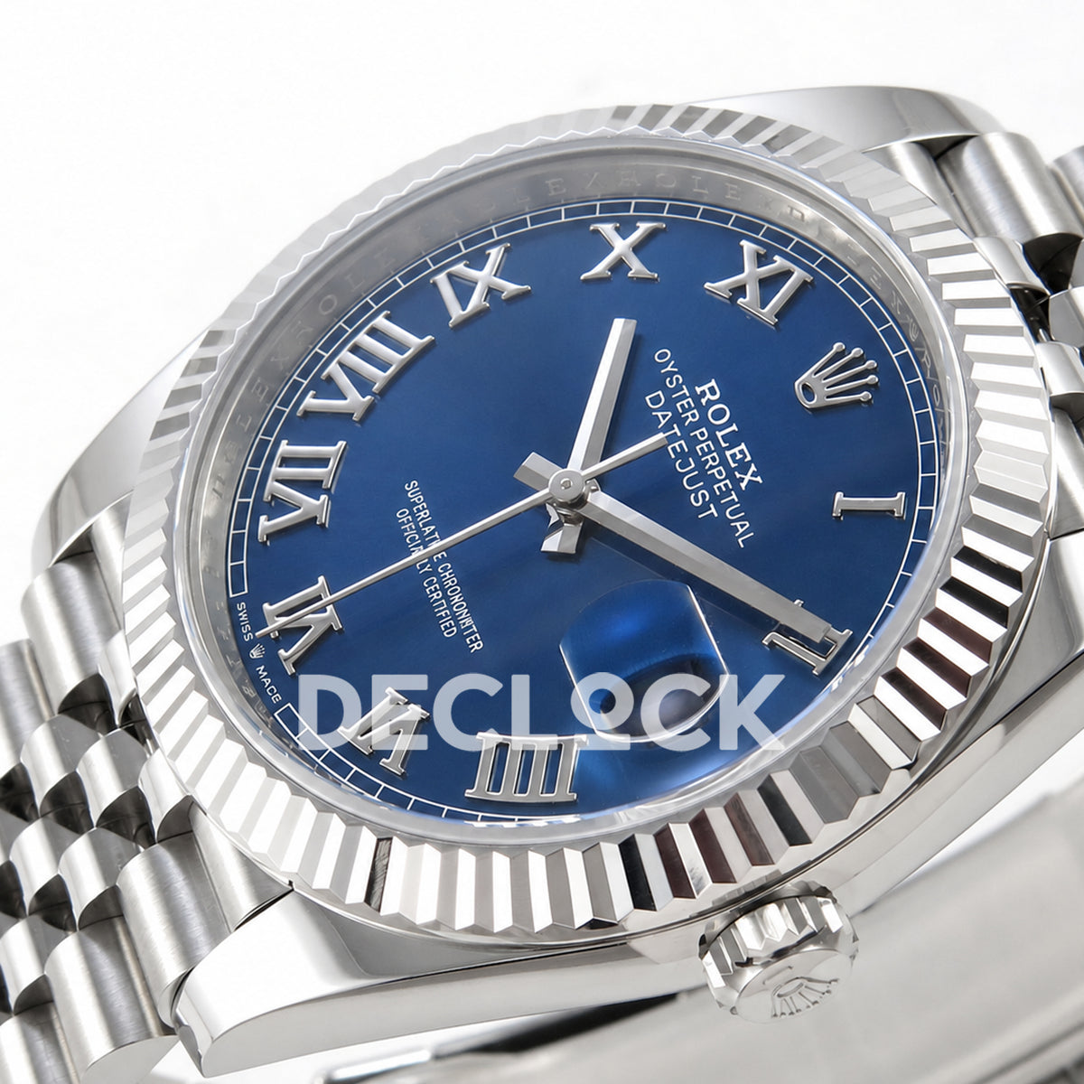 Rolex Datejust 41 126334 Blue Roman Dial Jubilee Clean Plus JH3235 Free Sprung